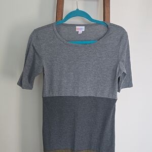 Colorblock Gray Top